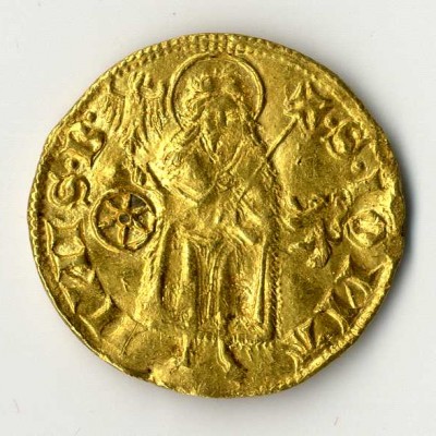 Golddukat für eine Münzenauktion.