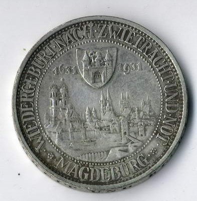 Silber- und Goldmünzen der Weimarer Republik sollten nicht gereinigt werden.
